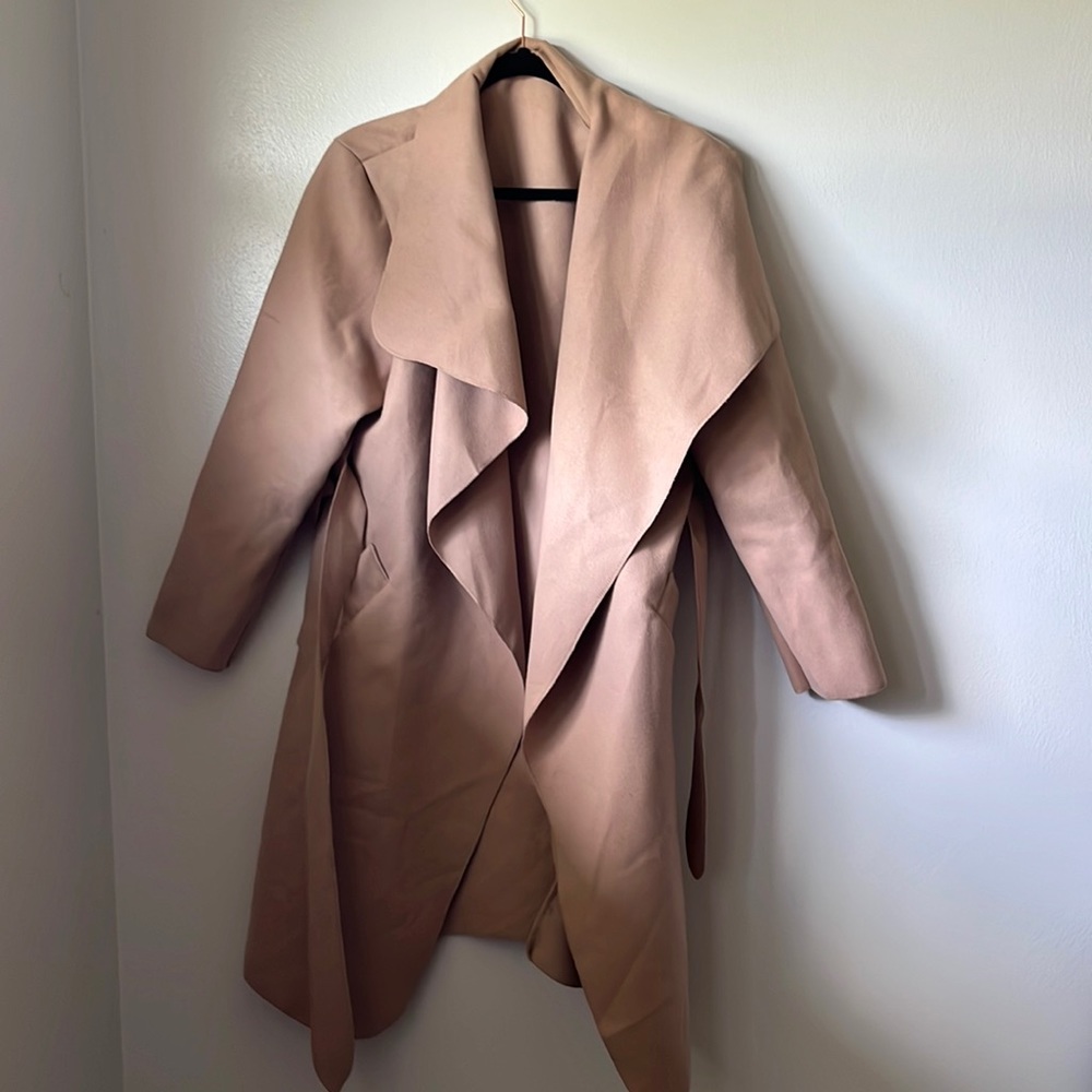 Elegant Tan Women's Cape Coat